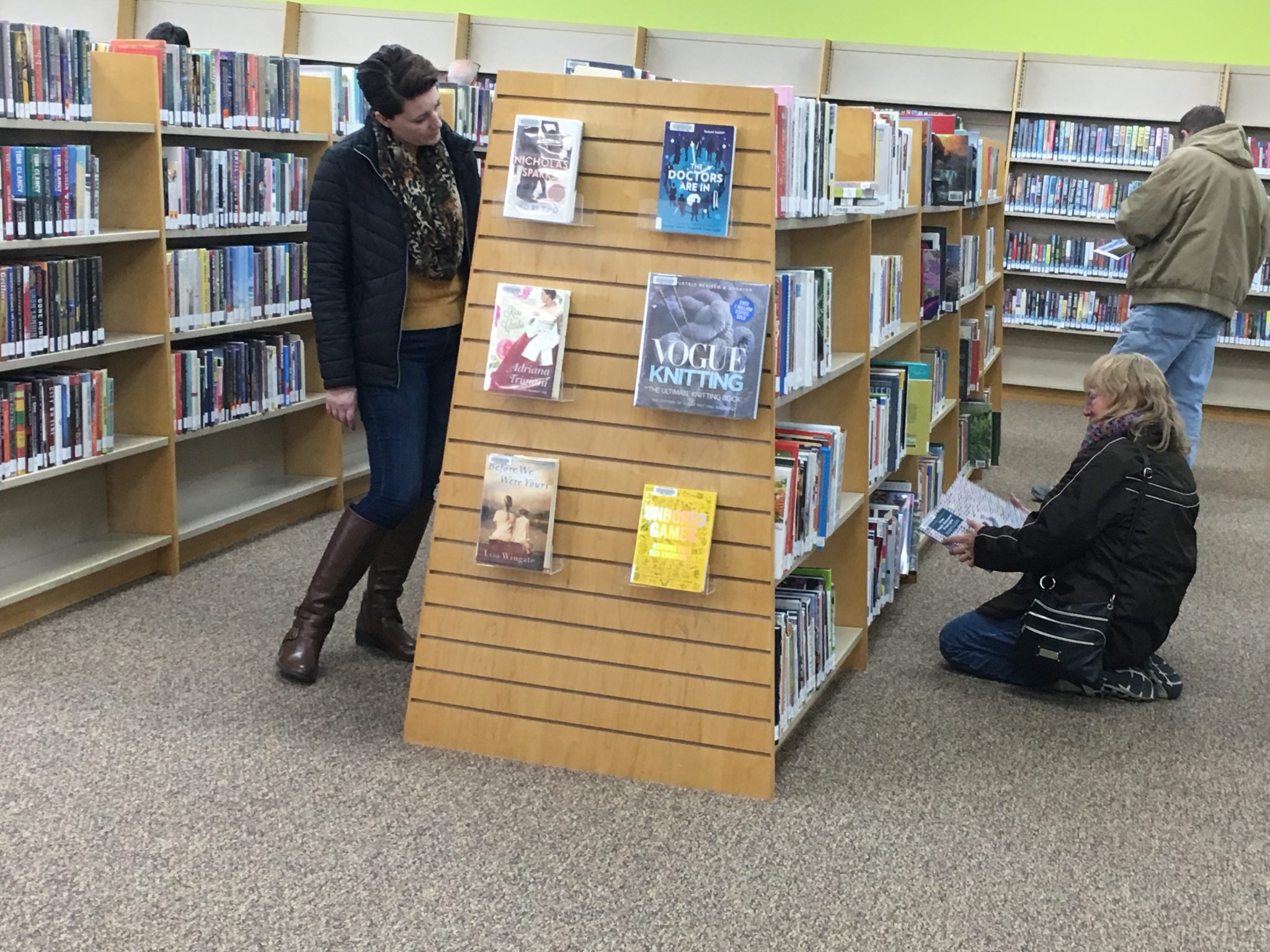 patrons browsing at Holts Summit Public Library