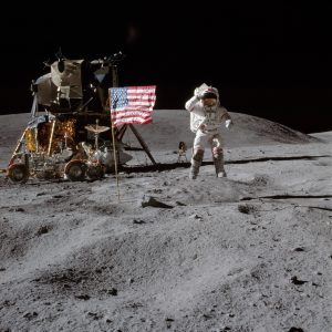 Photograph of John W. Young on the Moon