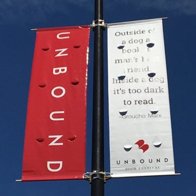 Unbound Book festival banner