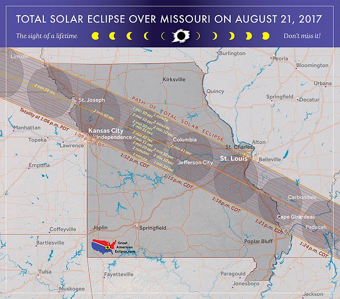 Path of Eclipse in Missouri