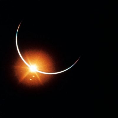 photo of Eclipse from onboard Apollo 12
