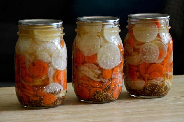photo of Pickled diakon and carrot coins