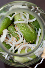 photo of pickles ready to ferment