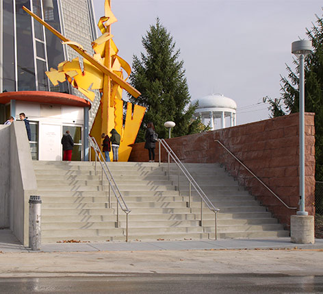 Columbia Public Library stairs reopened after construction