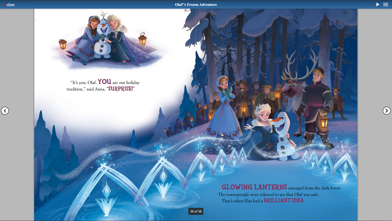 Frozen eBook Screenshot