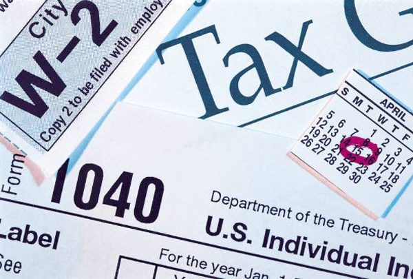 Tax forms illustration by US Air Force