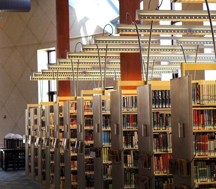 Photo of library stacks