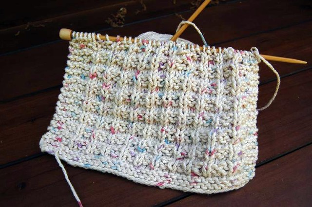 Picture of a Waffle Knit Dishcloth