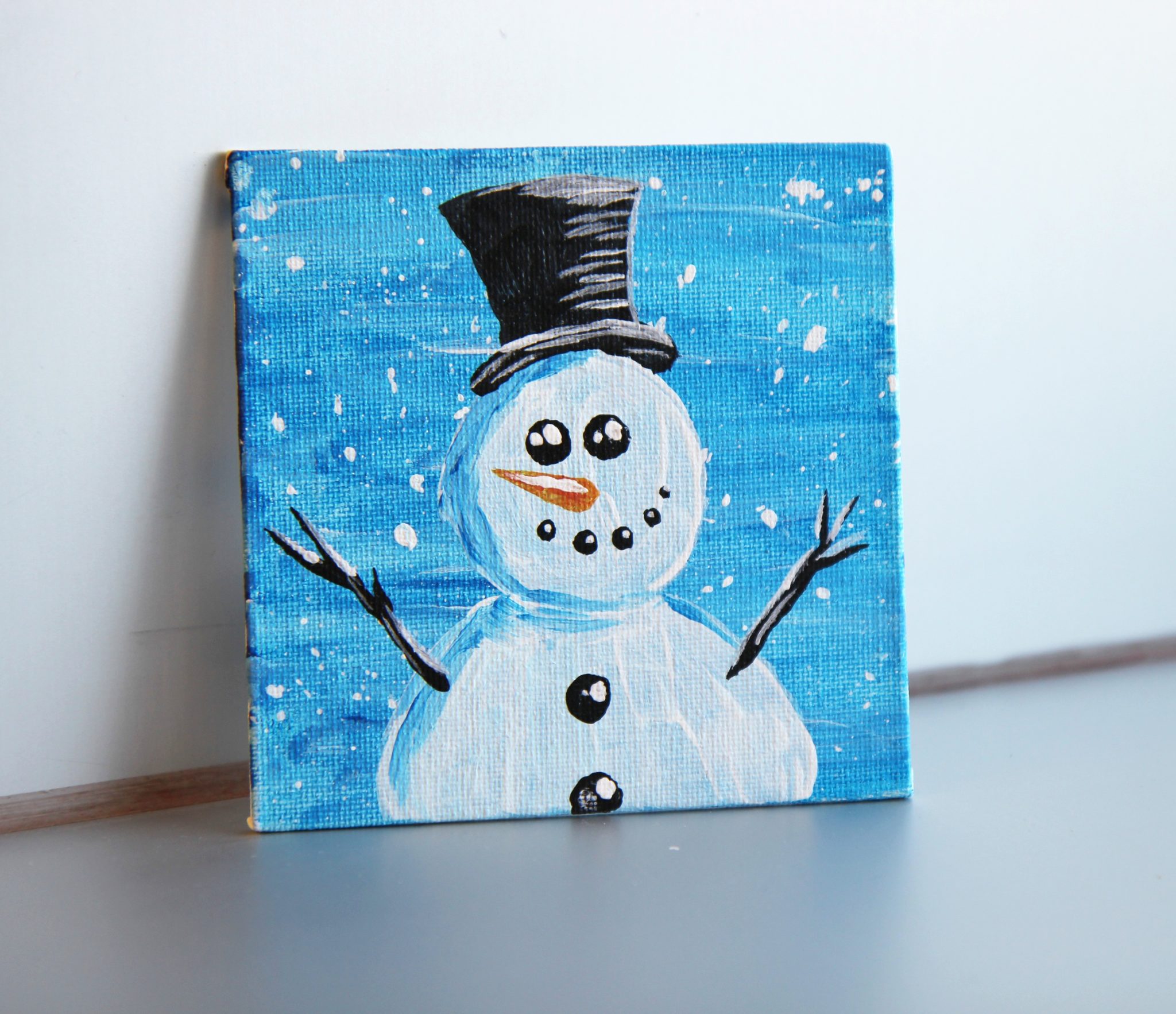 Snowman painting