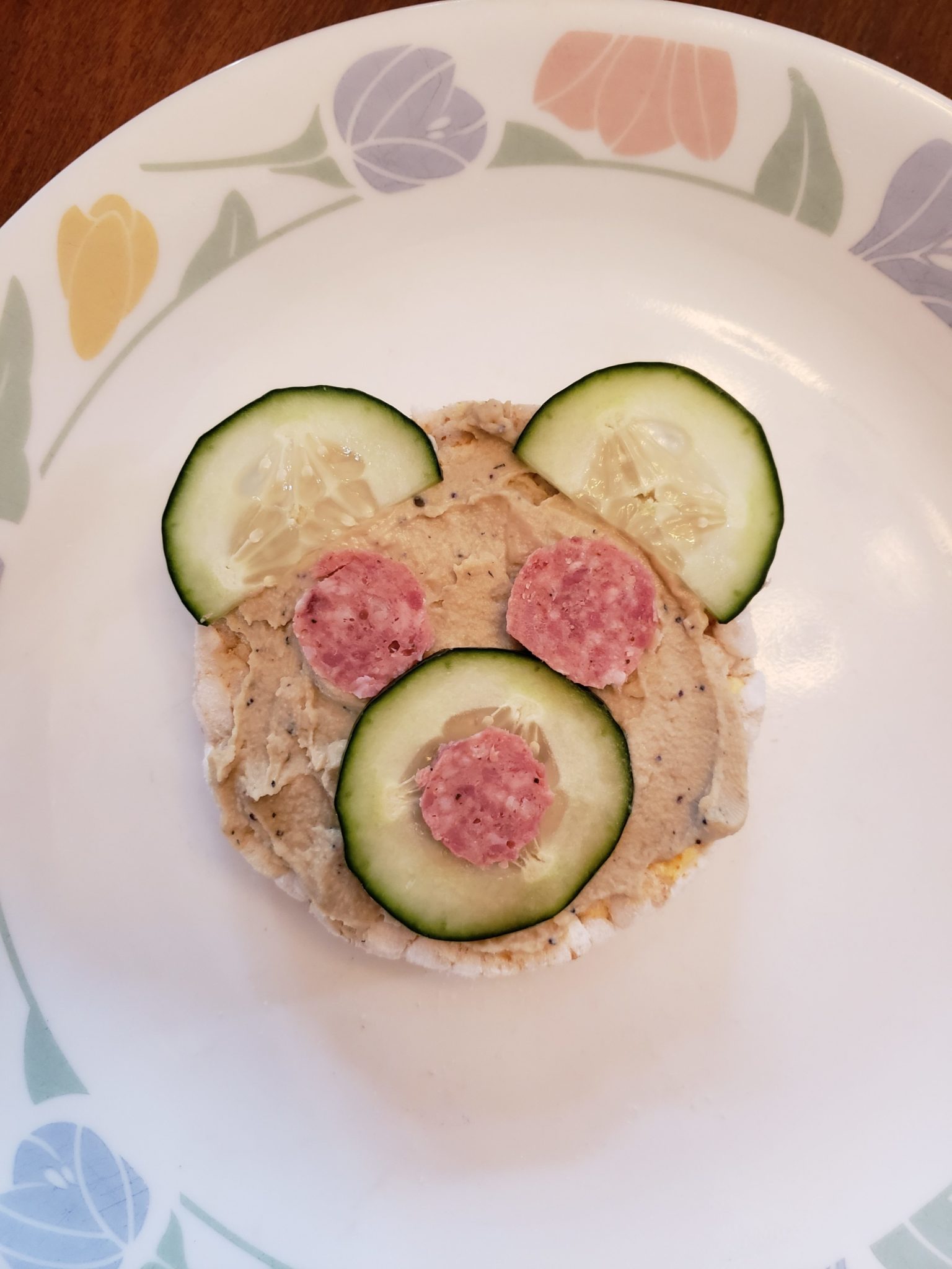 Teddy Bear Toast using savory ingredients