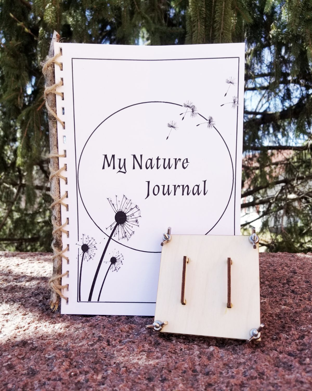 Picture of nature journal and plant press