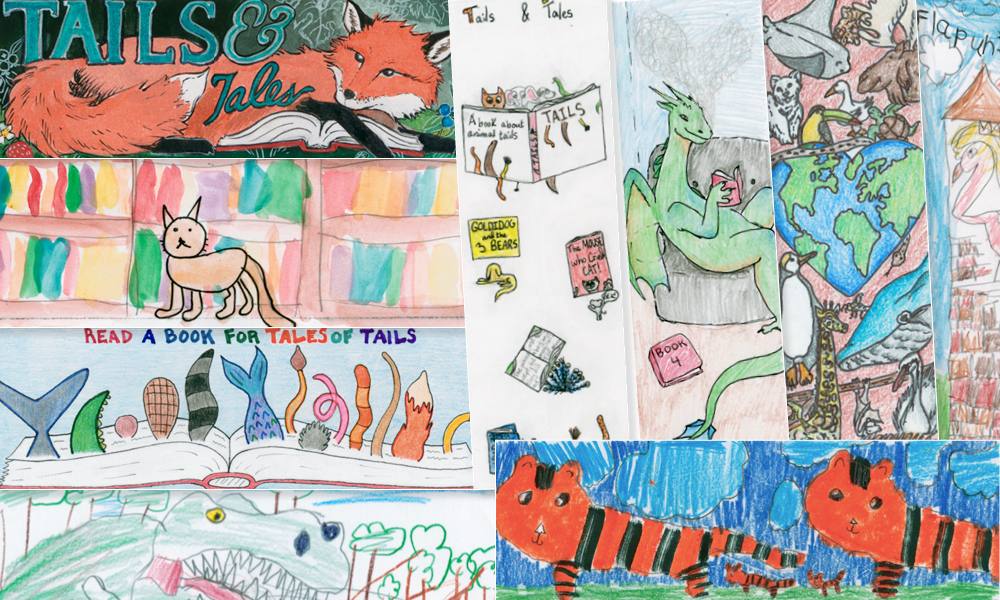 Summer Reading 2021 Bookmark Contest winners collage