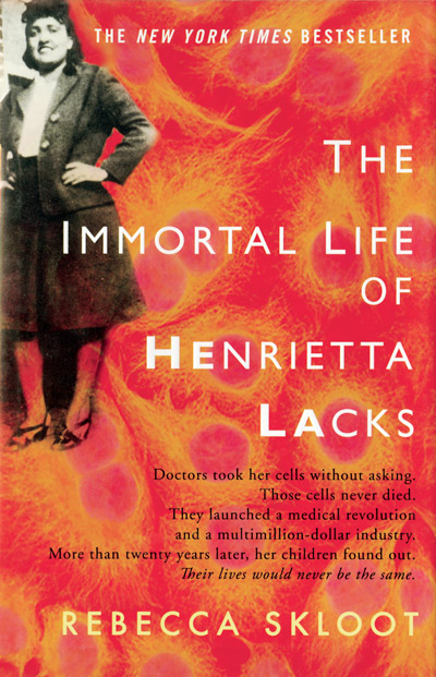 "The Immortal Life of Henrietta Lacks" book cover