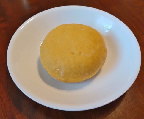 fresh pasta dough in a bowl