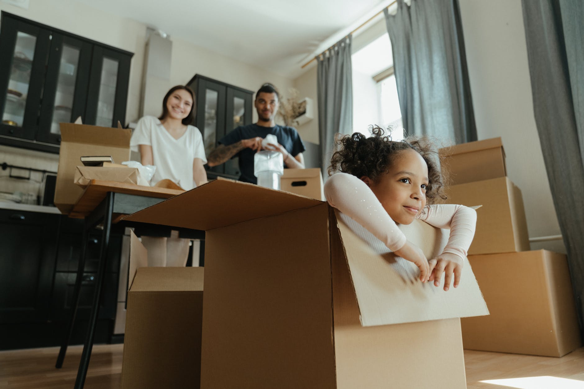 photo of family moving