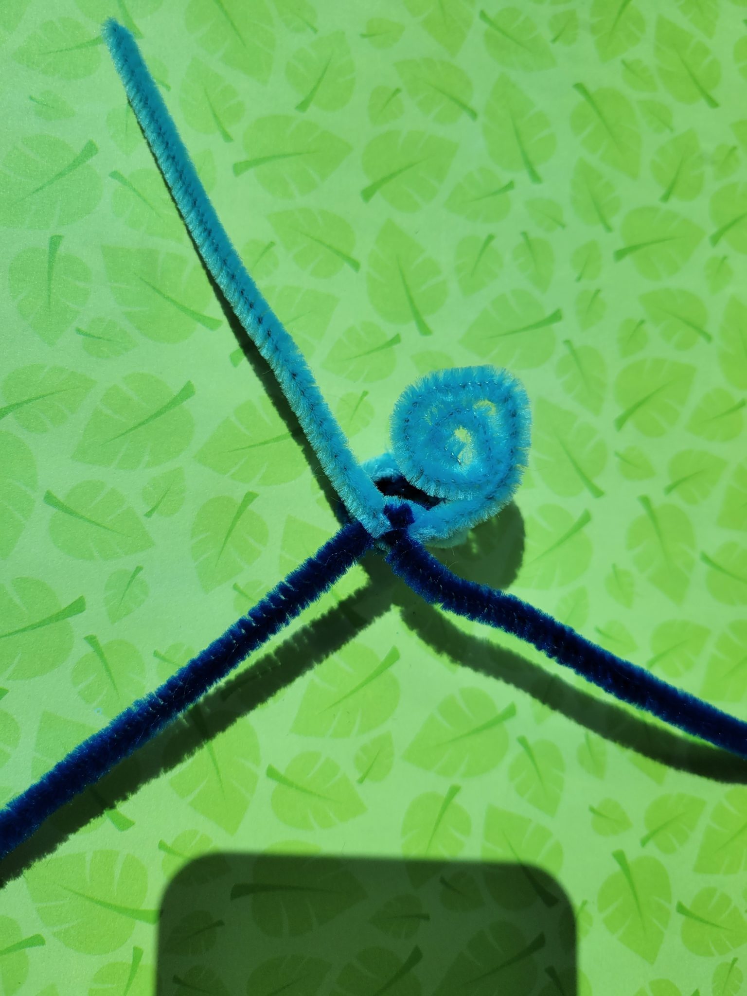 curled chenille stems