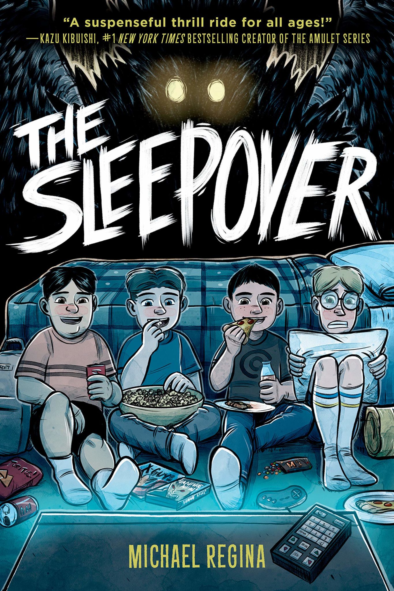 "The Sleepover" book cover by Michael Regina