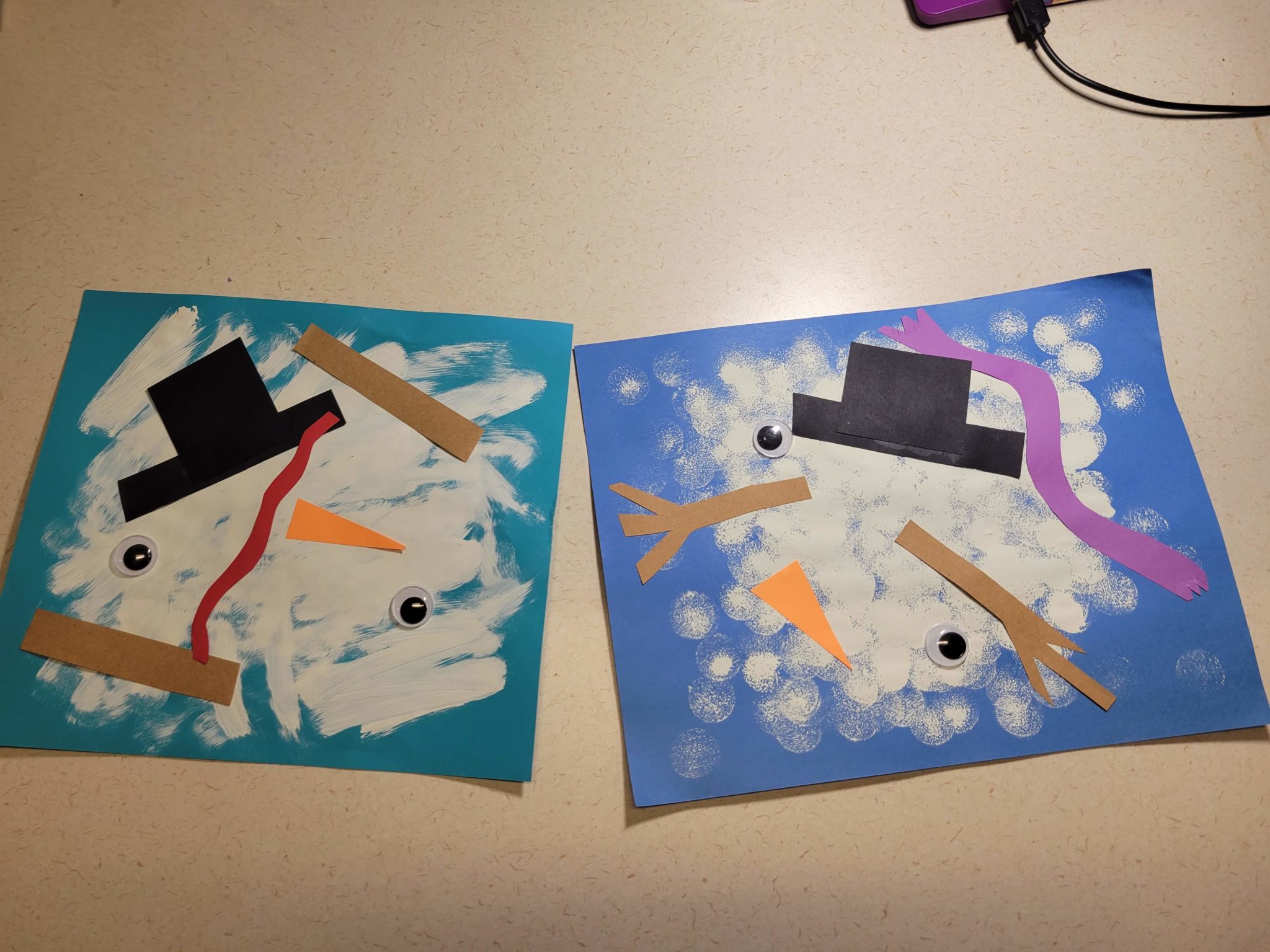 Melting Snowman Paper Craft - Arty Crafty Kids