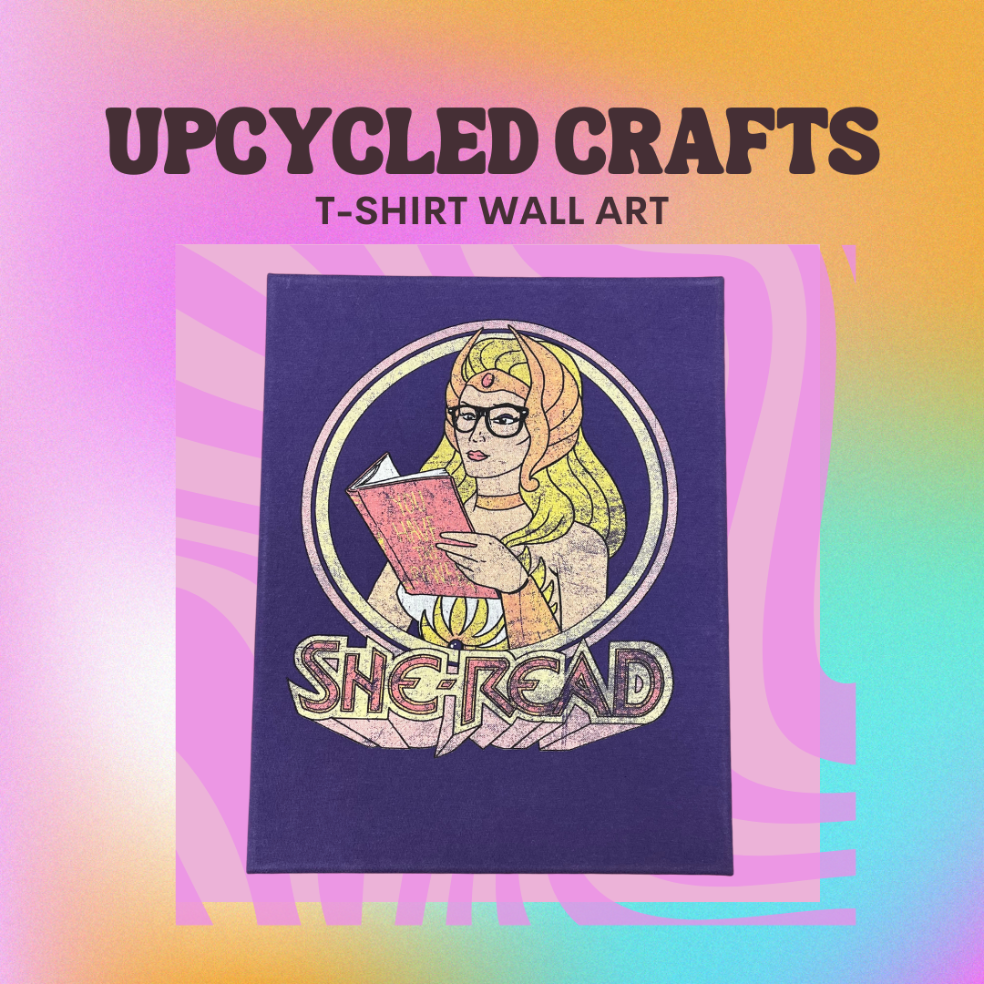 Upcycled Crafts T-Shirt wall art