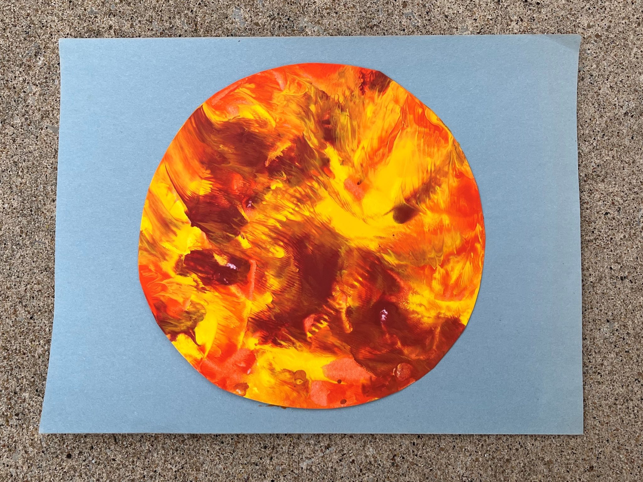 Summer Sun Squish Painting