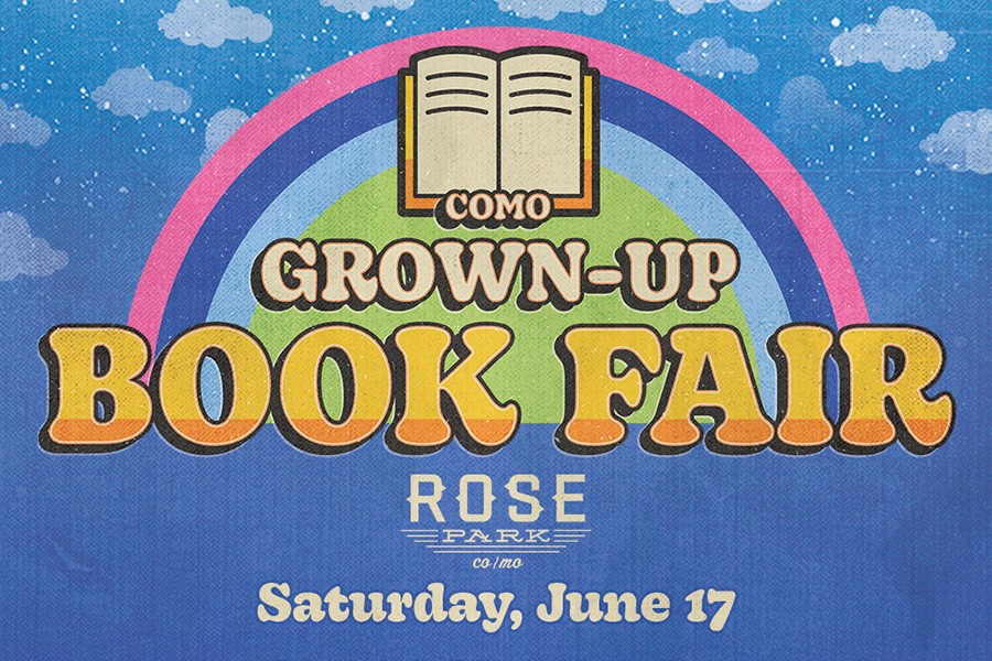 CoMo Grown-Up Book Fair: Saturday, June 17, 2023 at Rose Park