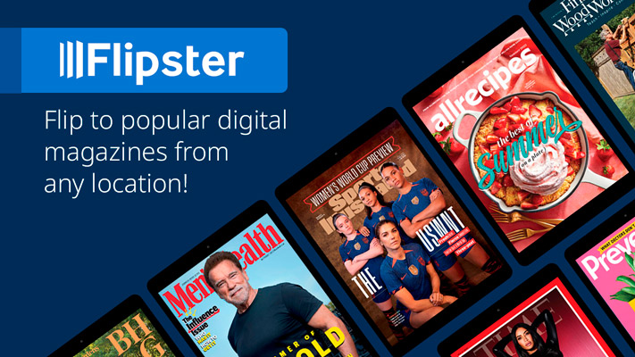 Flipster: Flip to popular digital magazines from any location!