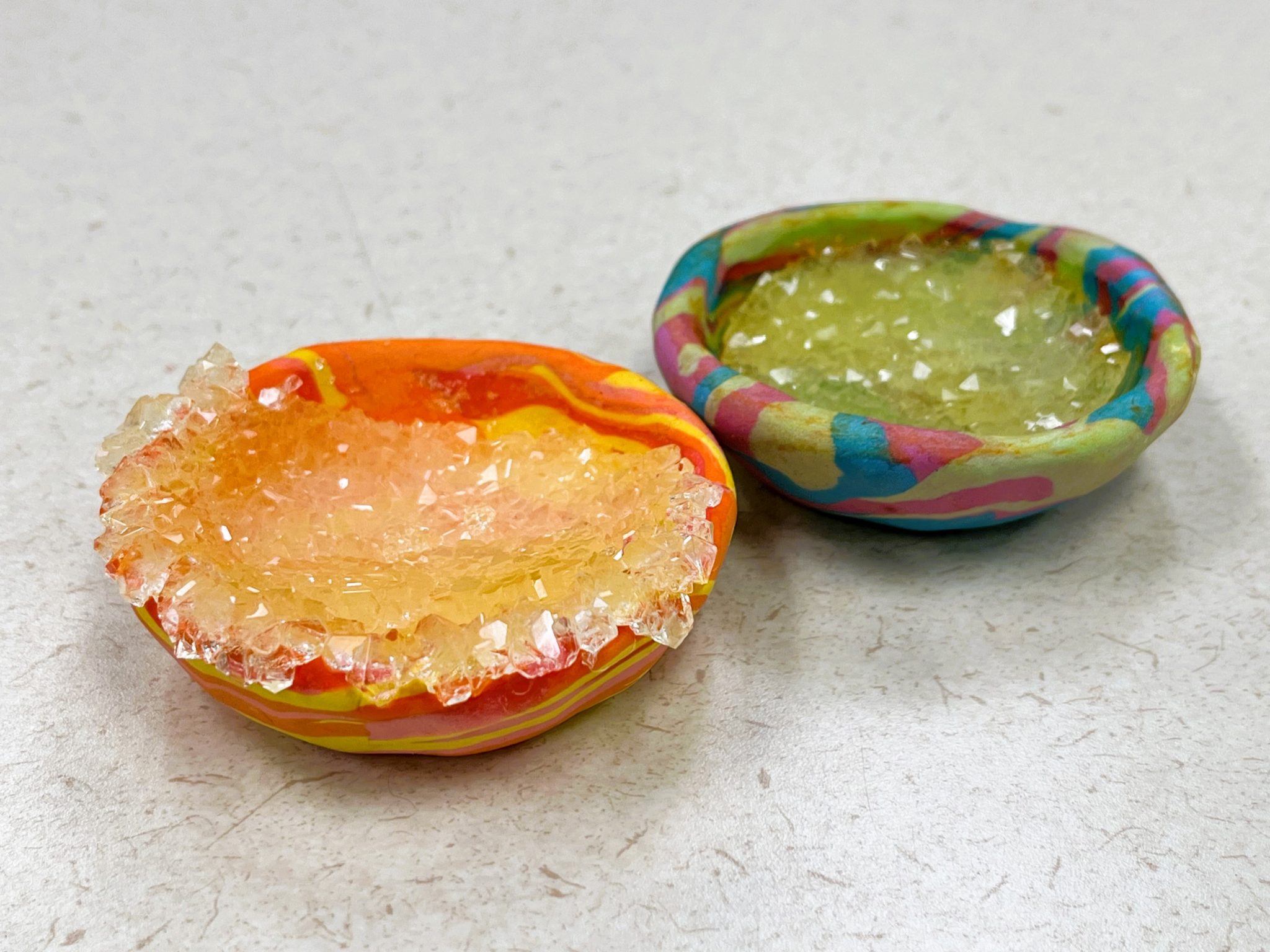 Crystallized pinch pot project