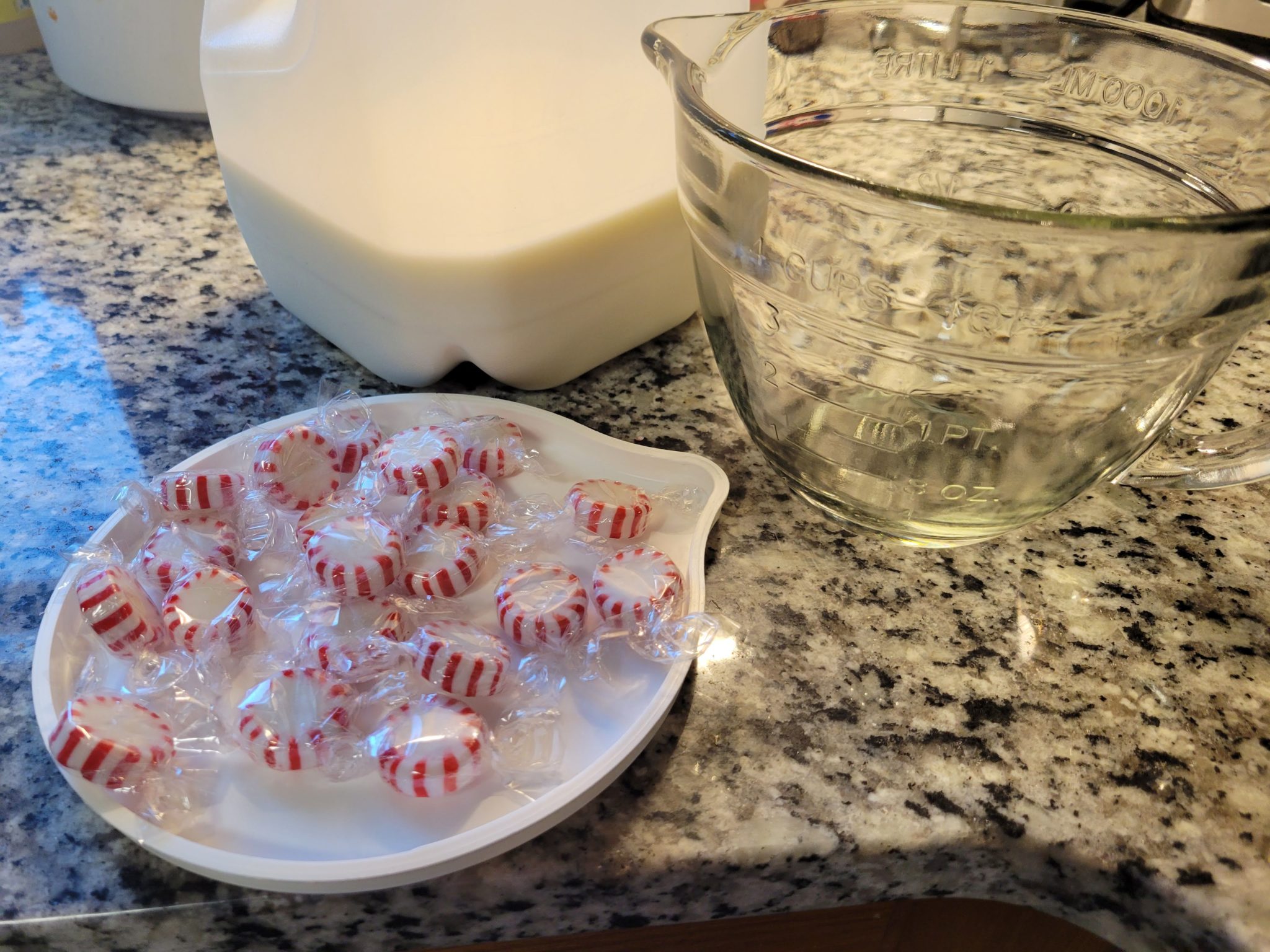 Peppermint milk ingredients