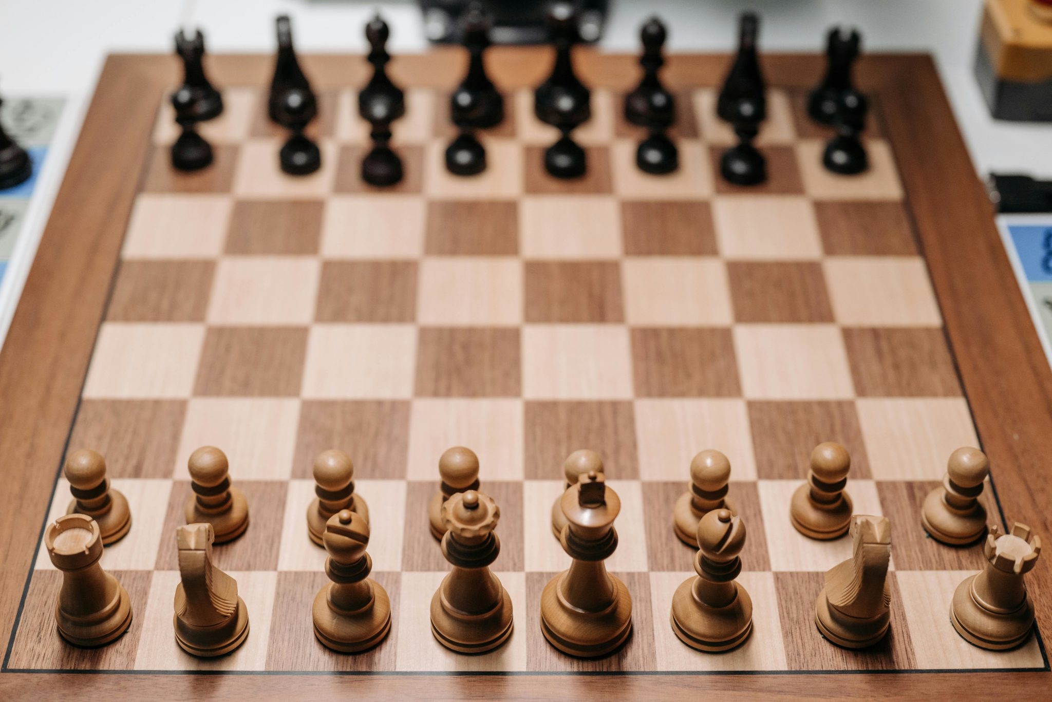 Wooden chess board