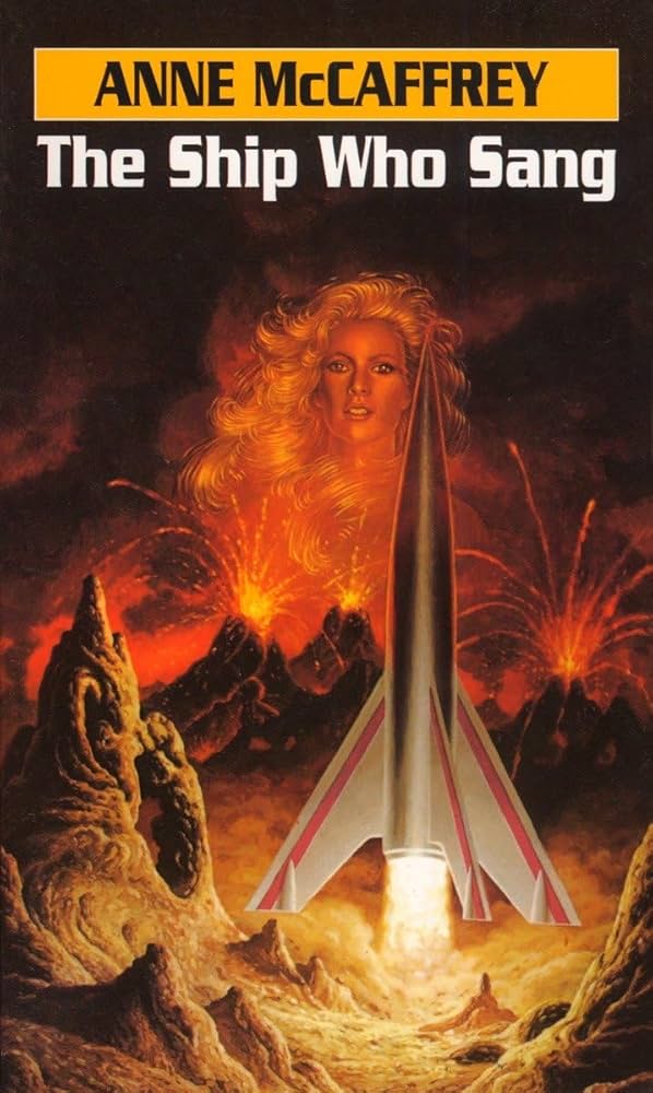 Book Cover of "The Ship Who Sang" by Anne McCaffrey