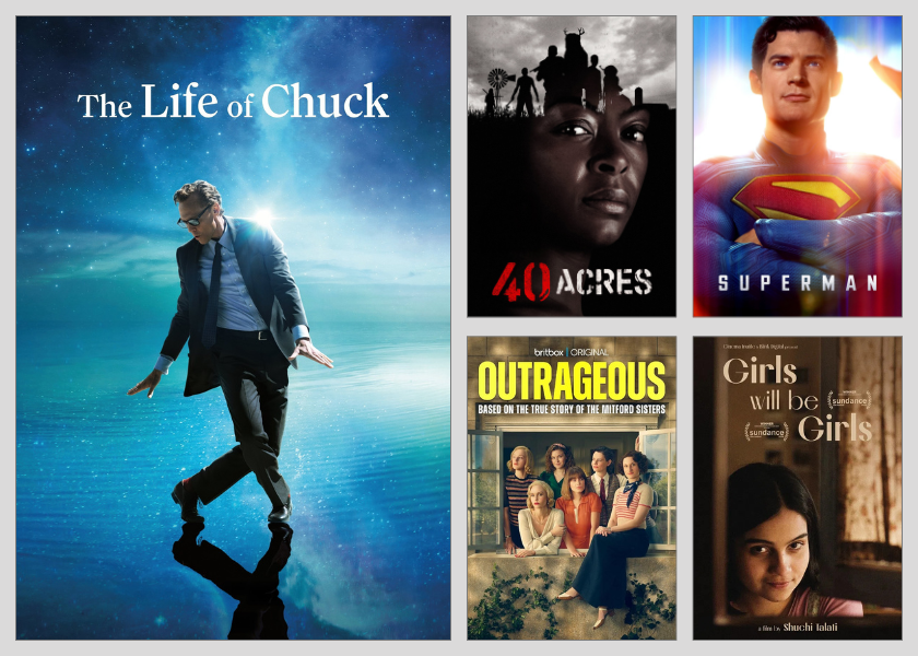 Collage of new DVDs for October