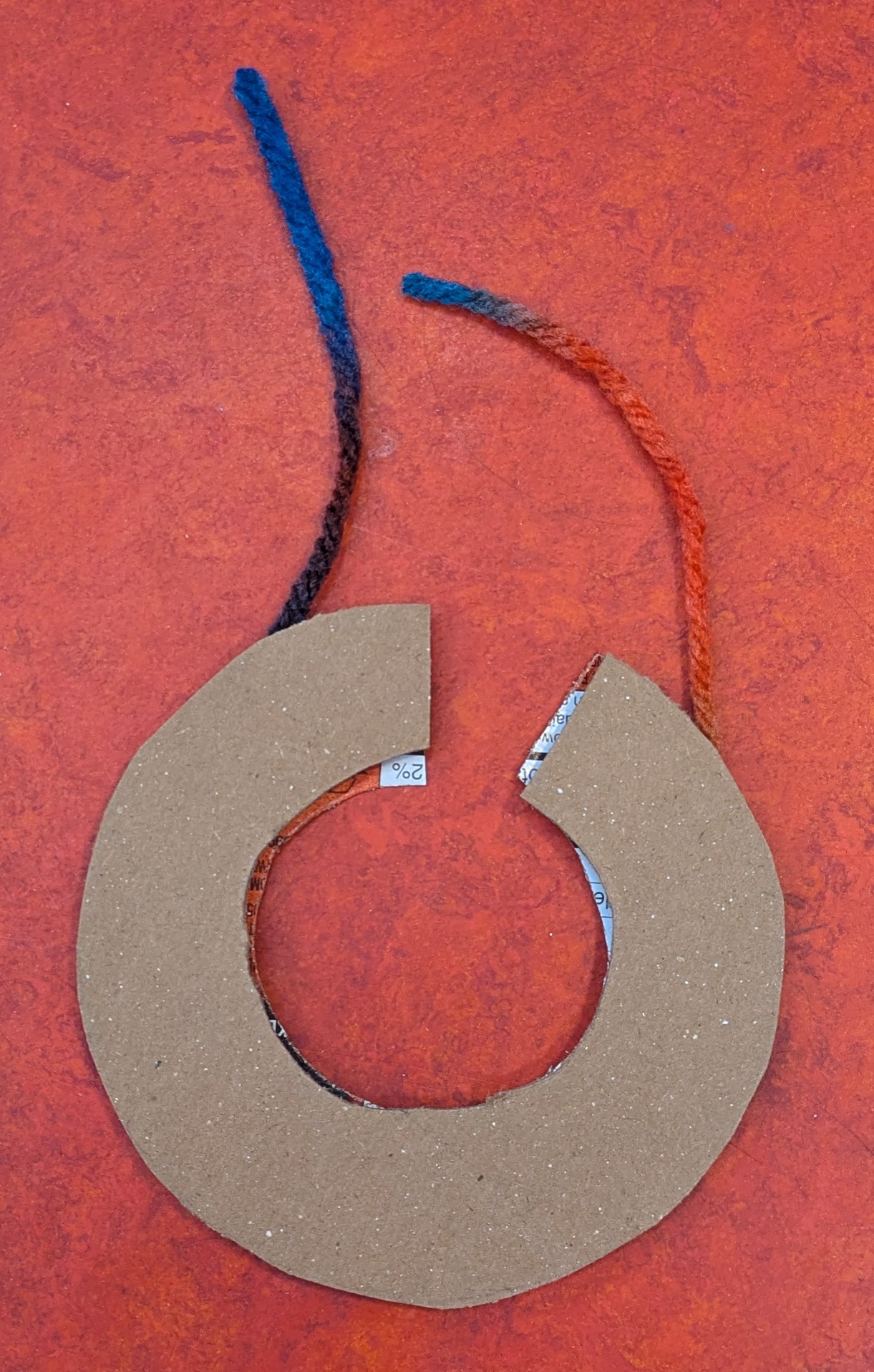 Back of cardboard 'c'