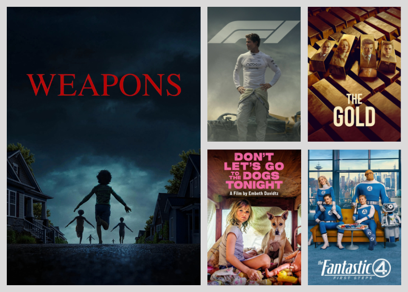 Collage of new DVDs for November