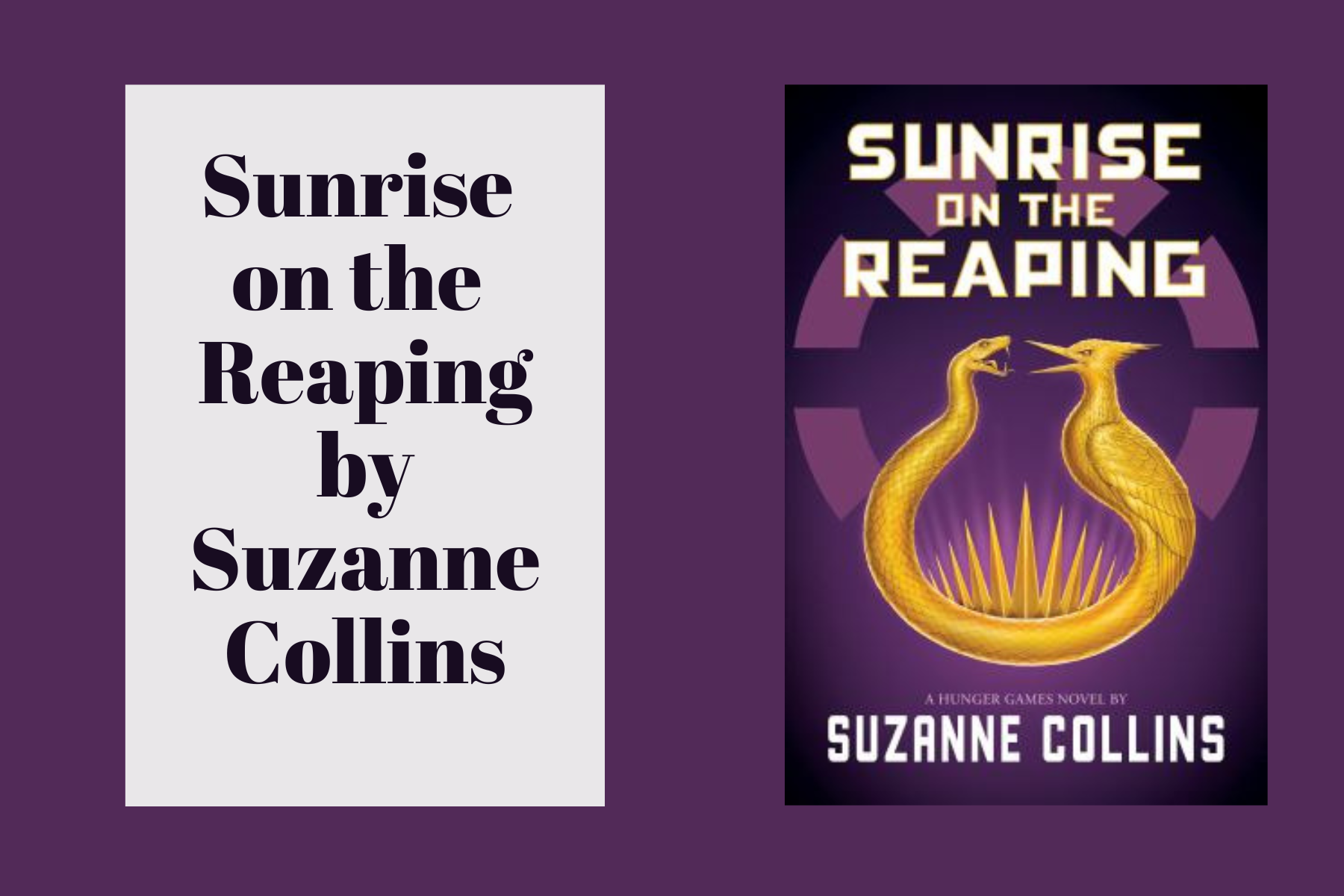 "Sunrise on the Reaping" by Suzanne Collins
