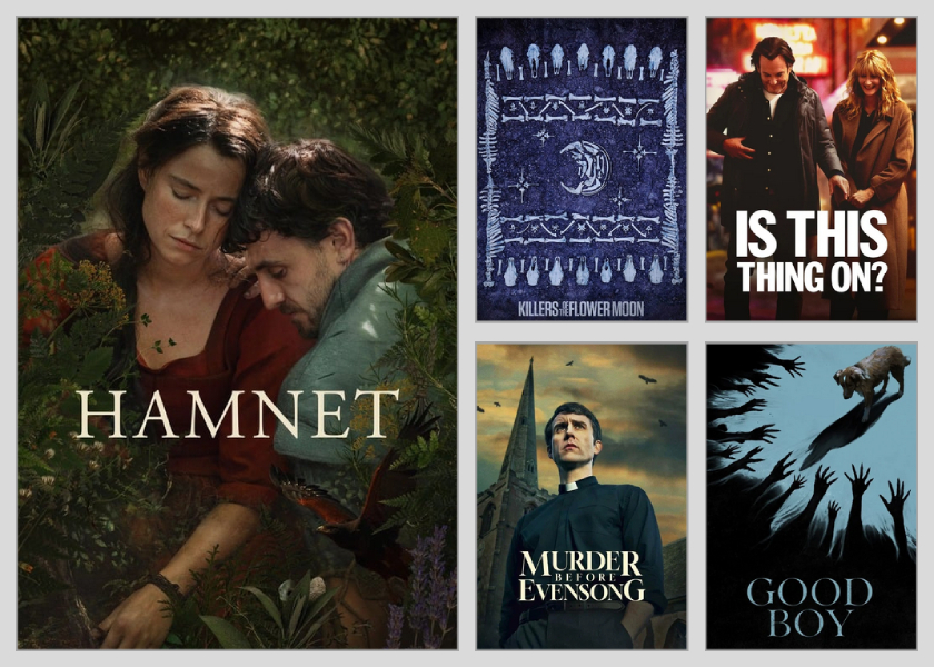 Collage of new DVDs for April 2026.