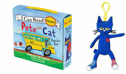 Summer Reading 2026 Prize Drawing: Pete the Cat books + plush backpack pull