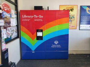 Library-To-Go lockers in Hallsville at Prenger Foods