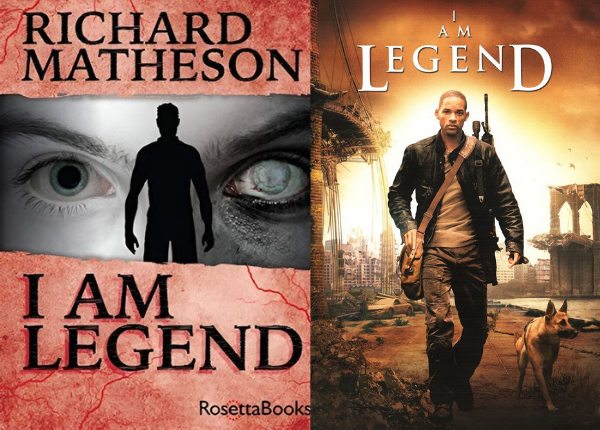 I Am Legend book and movie poster